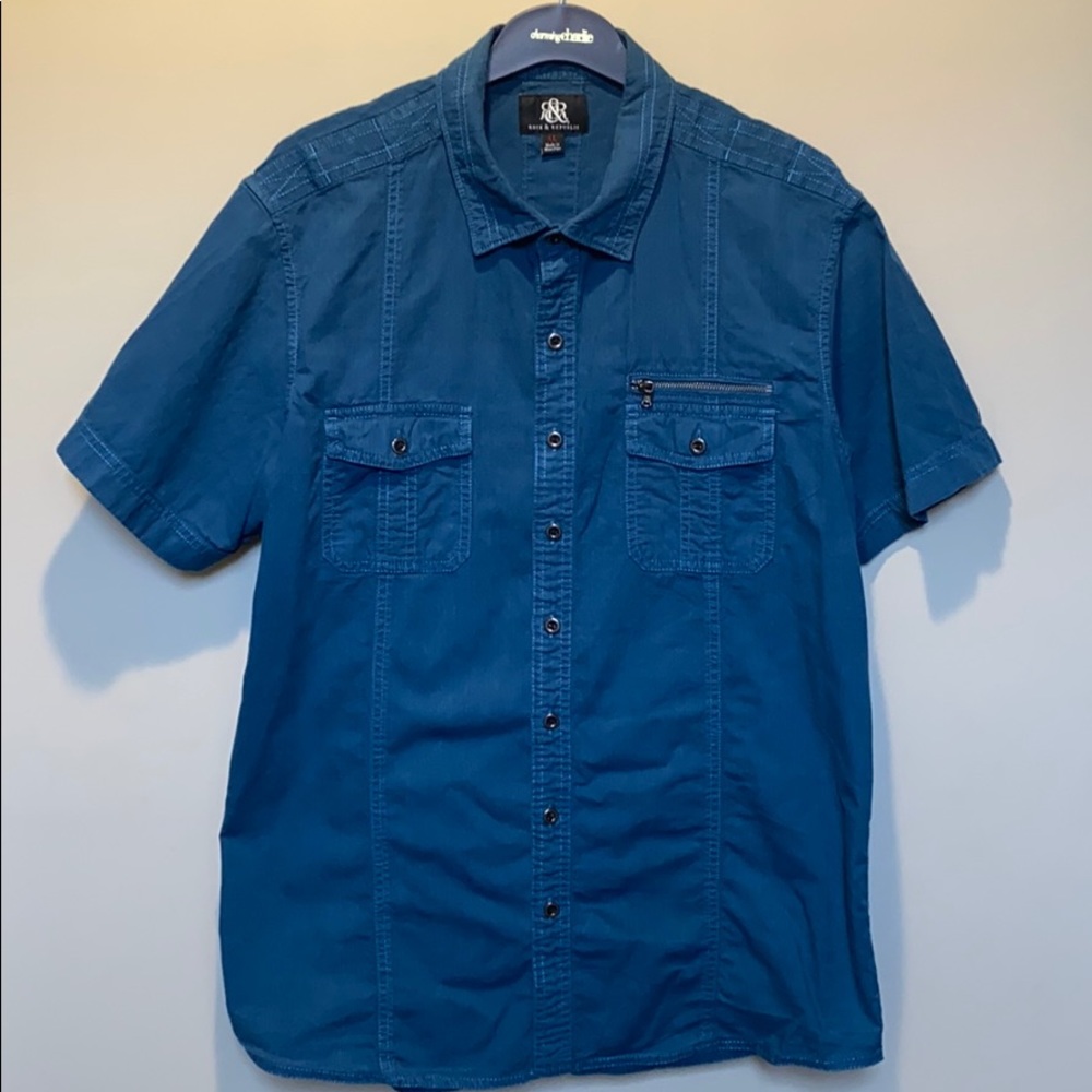 Rock and Republic Casual Mens Button Down